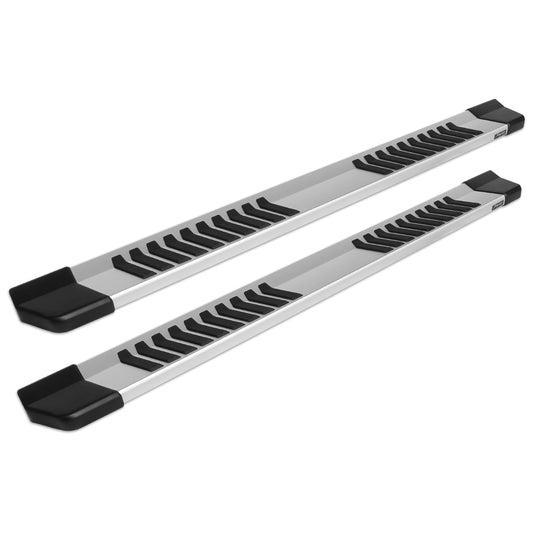Raptor Series 6 in OEM Style Slide Track Running Boards Brushed Aluminum 1703-0388