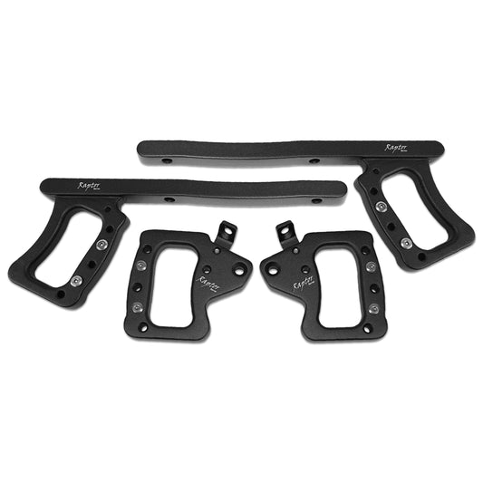 Raptor Series RSO Front and Rear Grab Handles Black Aluminum for Wrangler JK/JKU 4-Door 170107-129600
