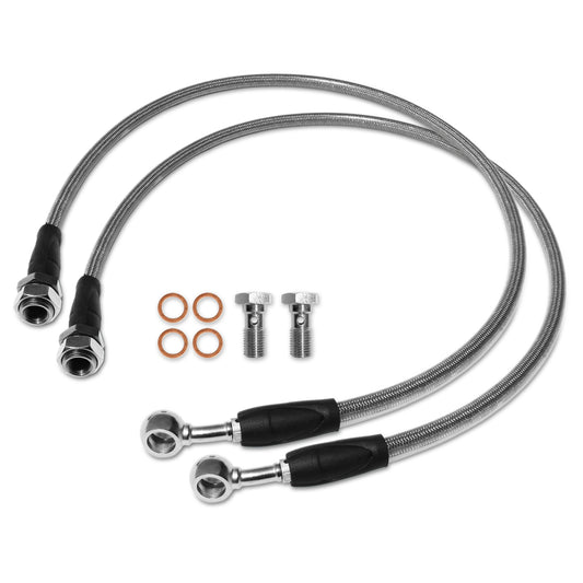 Raptor Series RSO Rear Brake Lines Stainless Steel Length: 65cm-25.7in for Wrangler JK/JKU 170107-408705
