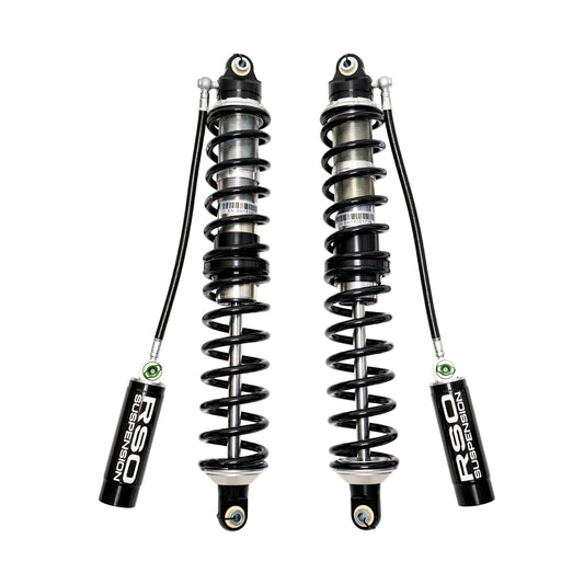 Raptor Series RSO Front 2.5 Coilover Adjustable Remote Reservoir Dual Rate Shocks 2-4in Lift 170107-411200