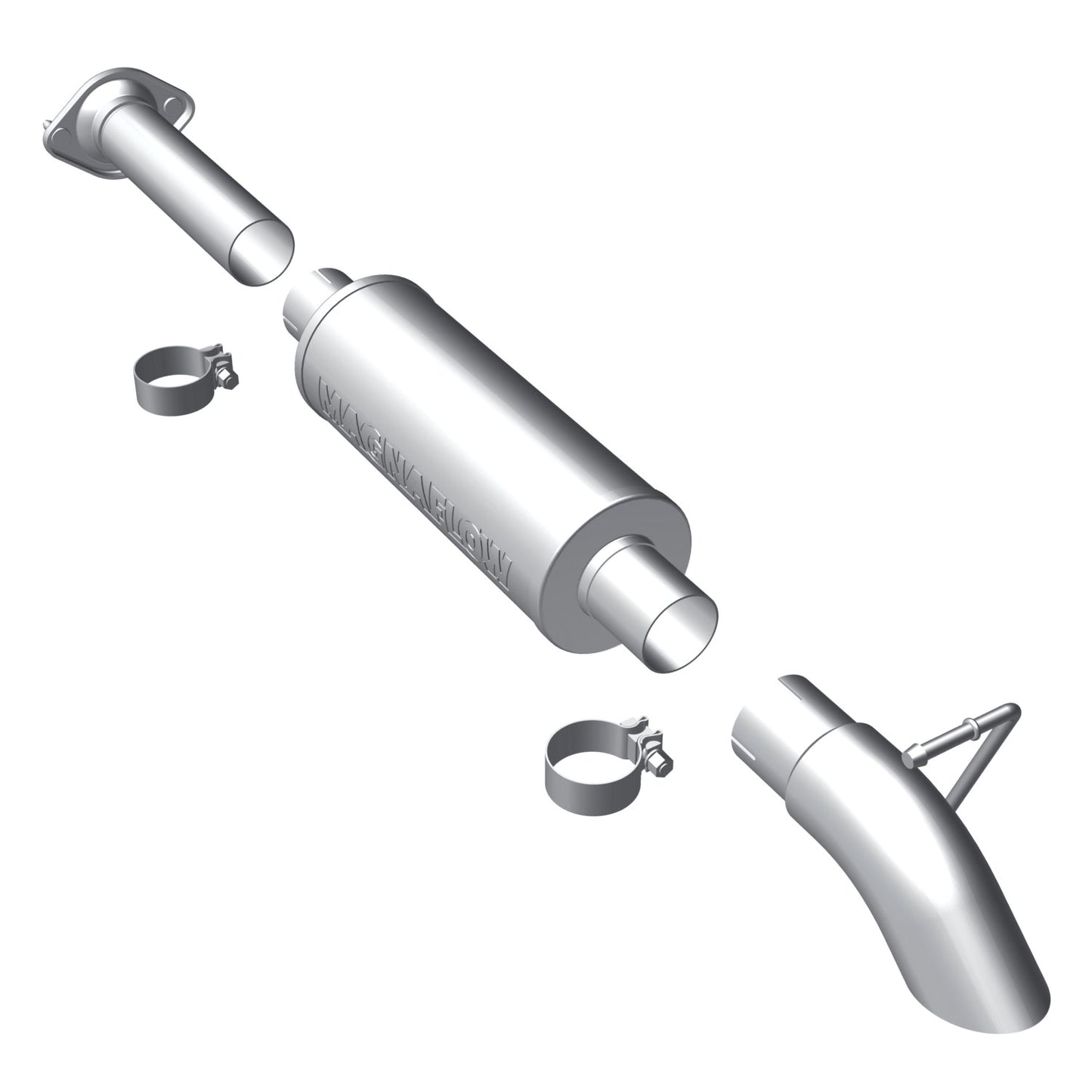 MagnaFlow 2004-2006 Jeep Wrangler Off-Road Pro Series Cat-Back Performance Exhaust System MAGNAFLOW-17121