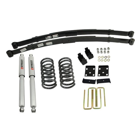BELLTECH 437SP LOWERING KITS Front And Rear Complete Kit W/ Street Performance Shocks 2004-2010 Nissan Titan (All Cabs) 2 in. F/4 in. R drop W/ Street Performance Shocks