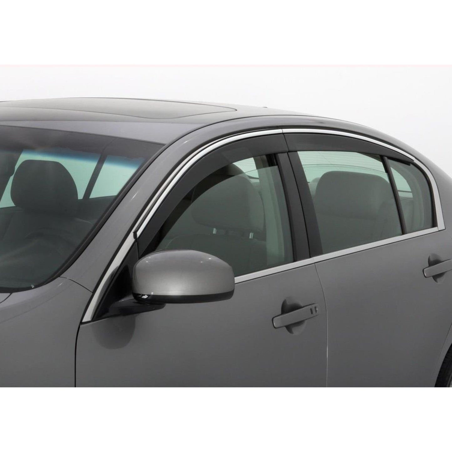 Auto Ventshade 794031 Ventvisor Low Profile Side Window Deflector With Chrome Trim 4-pc Set For 2019-2022 Cadillac XT4