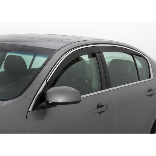 Auto Ventshade 794031 Ventvisor Low Profile Side Window Deflector With Chrome Trim 4-pc Set For 2019-2022 Cadillac XT4