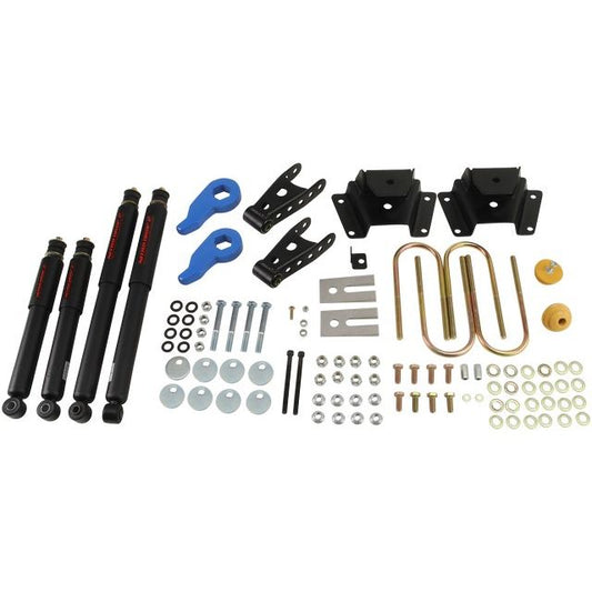 BELLTECH 937ND LOWERING KITS Front And Rear Complete Kit W/ Nitro Drop 2 Shocks 1997-2003 Ford F150 ((All Cabs) 4WD) 1 in. or 3 in. F/3 in. R drop W/ Nitro Drop II Shocks