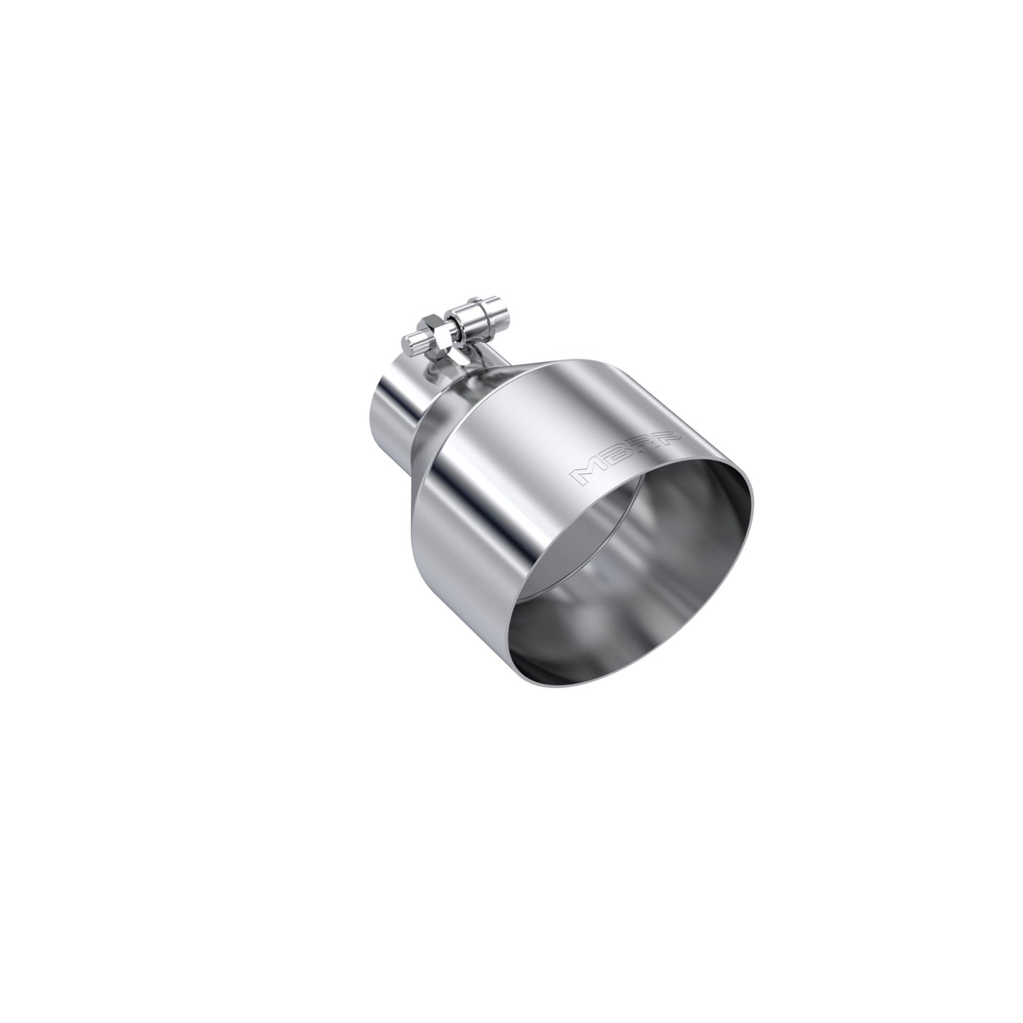 MBRP Exhaust Tip; 5in OD Out; 2.5in ID; 6.5in Length; Angle Cut; Single Wall; T304 T5190