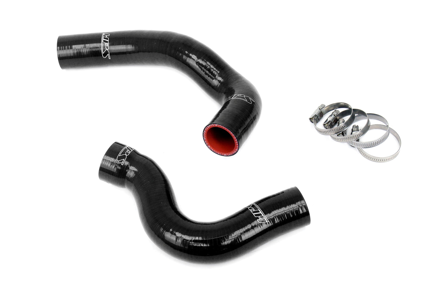 HPS Performance High Temp 3-ply Reinforced Silicone Replaces OEM Rubber Radiator Coolant Hoses 57-2029-BLK
