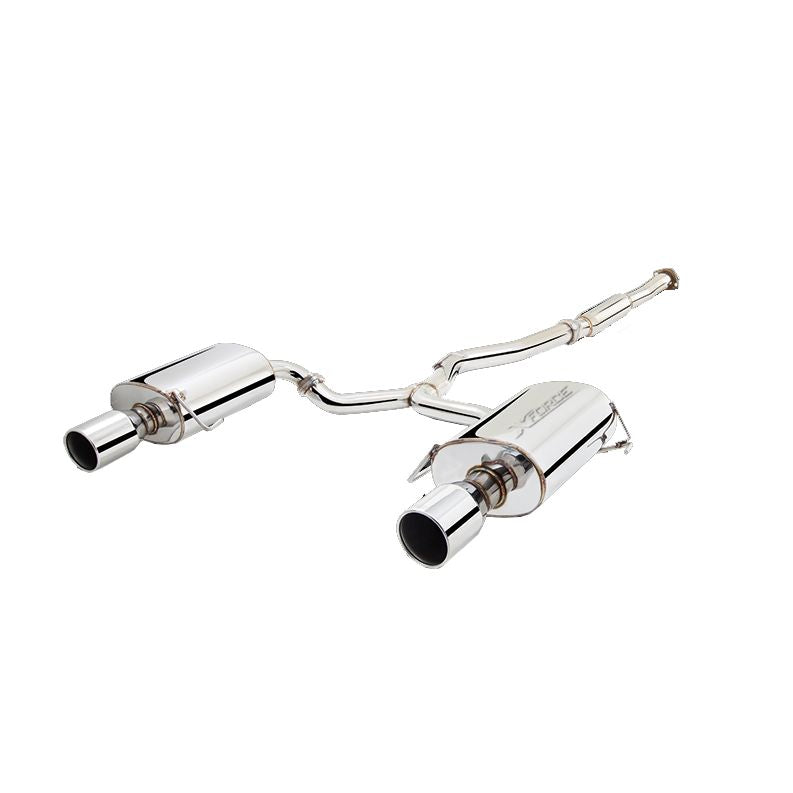XFORCE Subaru Legacy GT 2004-2009 3" Cat-Back System With Dual Side Oval Muffler; Exhaust System Kit ES-SL05-CBS