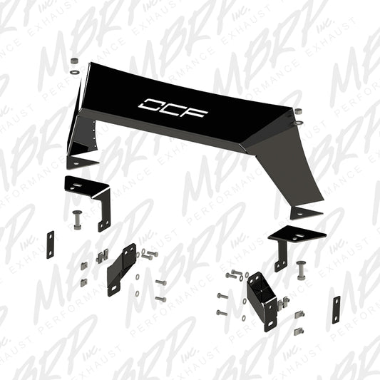 MBRP Exhaust Formed Front Light Bar; Black Coated 182728