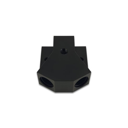 Vibrant Performance - 10893 - Y-Block Adapter with 1/8 in. NPT Port Single Size: -8 ORB Dual Size: -8 ORB