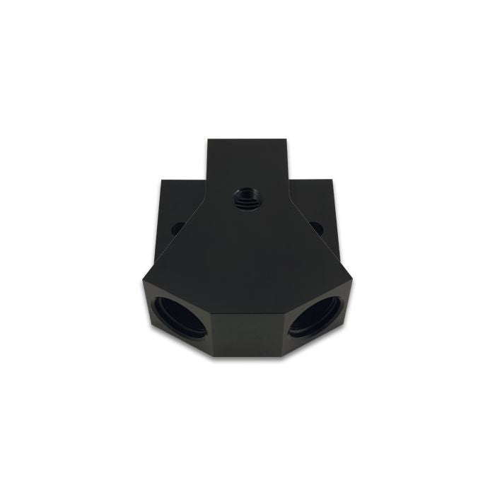 Vibrant Performance - 10894 - Y-Block Adapter with 1/8 in. NPT Port Single Size: -10 ORB Dual Size: -8 ORB
