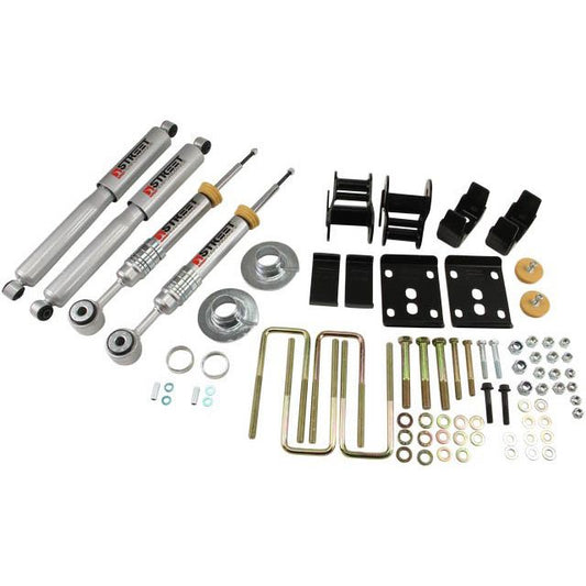 BELLTECH 983SP LOWERING KITS Front And Rear Complete Kit W/ Street Performance Shocks 2009-2013 Ford F150 Ext & Quad Cab Short Bed +1 in. to -3 in. F/4 in. R drop W/ Street Performance Shocks