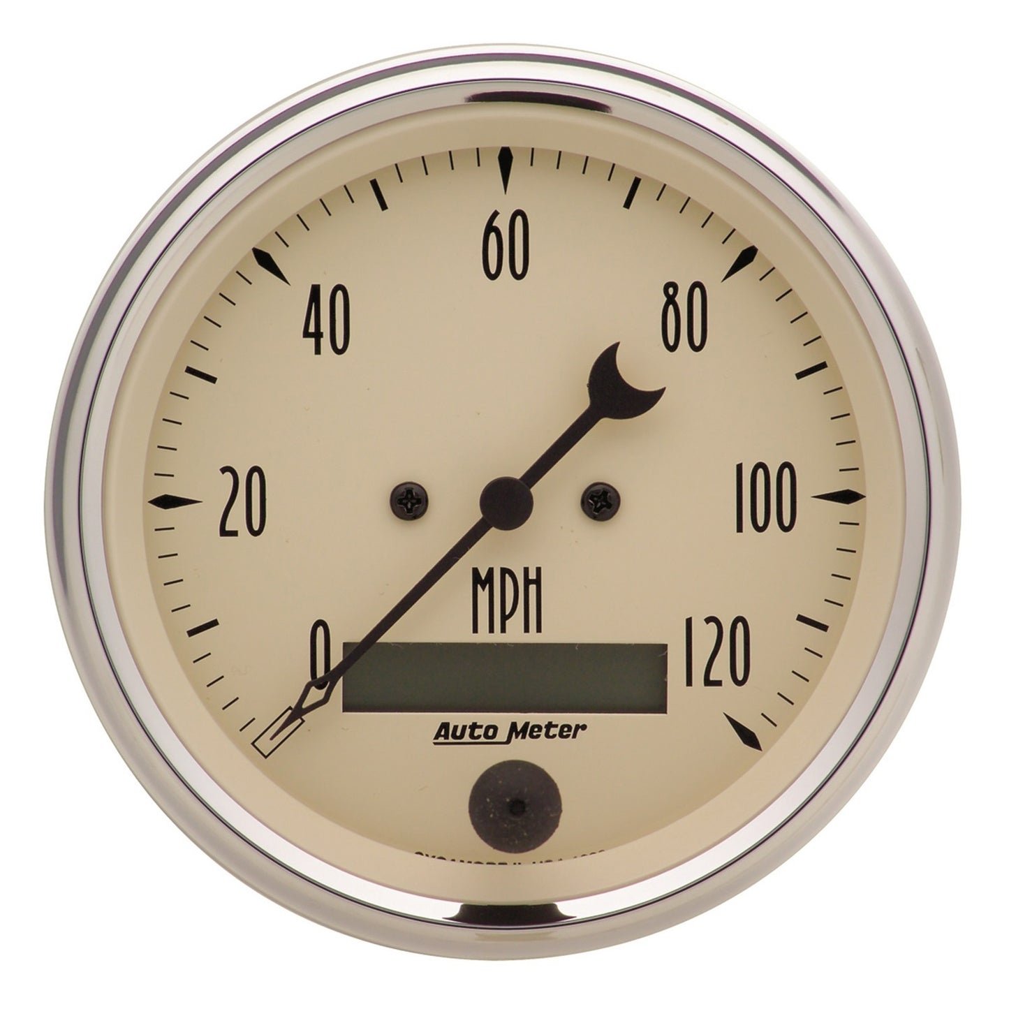 AutoMeter 3-3/8 in. SPEEDOMETER 0-120 MPH ANTIQUE BEIGE 1880