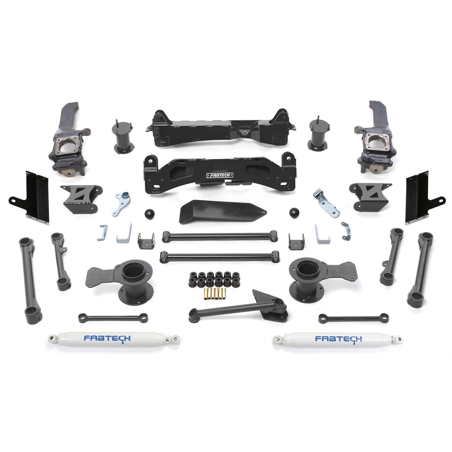 Fabtech 6" BASIC SYS W/PERF SHKS 2015-22 TOYOTA 4RUNNER 4WD K7066
