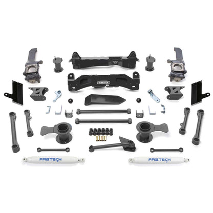 Fabtech 6" BASIC SYS W/PERF SHKS 2015-22 TOYOTA 4RUNNER 4WD K7066