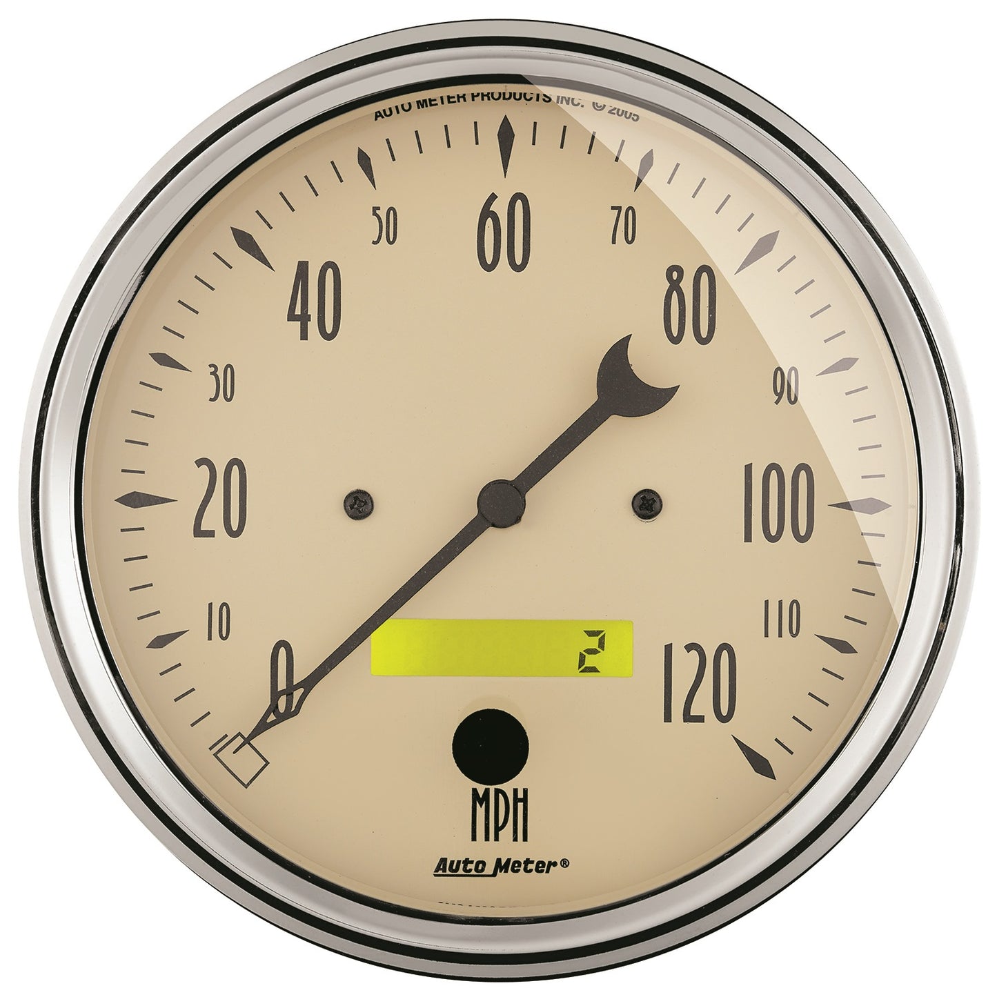 AutoMeter 5 in. SPEEDOMETER 0-120 MPH ANTIQUE BEIGE 1889