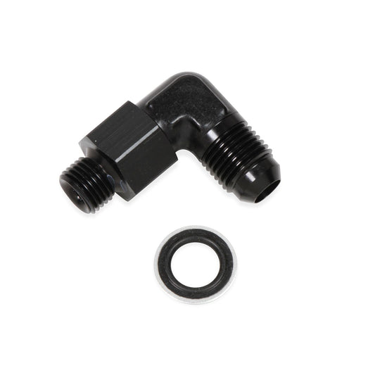 Earls Performance 90 Deg. Aluminum AN to Metric Swivel Adapter AT949091ERL