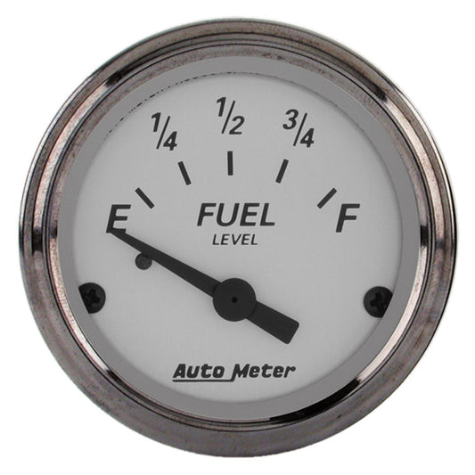 AutoMeter 2-1/16 in. FUEL LEVEL 73-10 O AMERICAN PLATINUM 1905