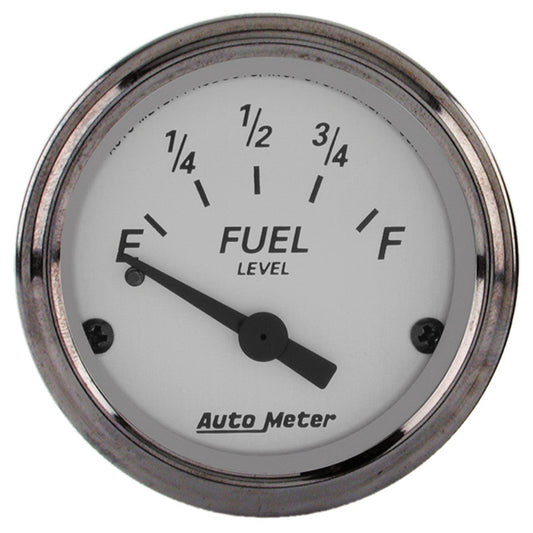 AutoMeter 2-1/16 in. FUEL LEVEL 0-30 O GM AMERICAN PLATINUM 1907