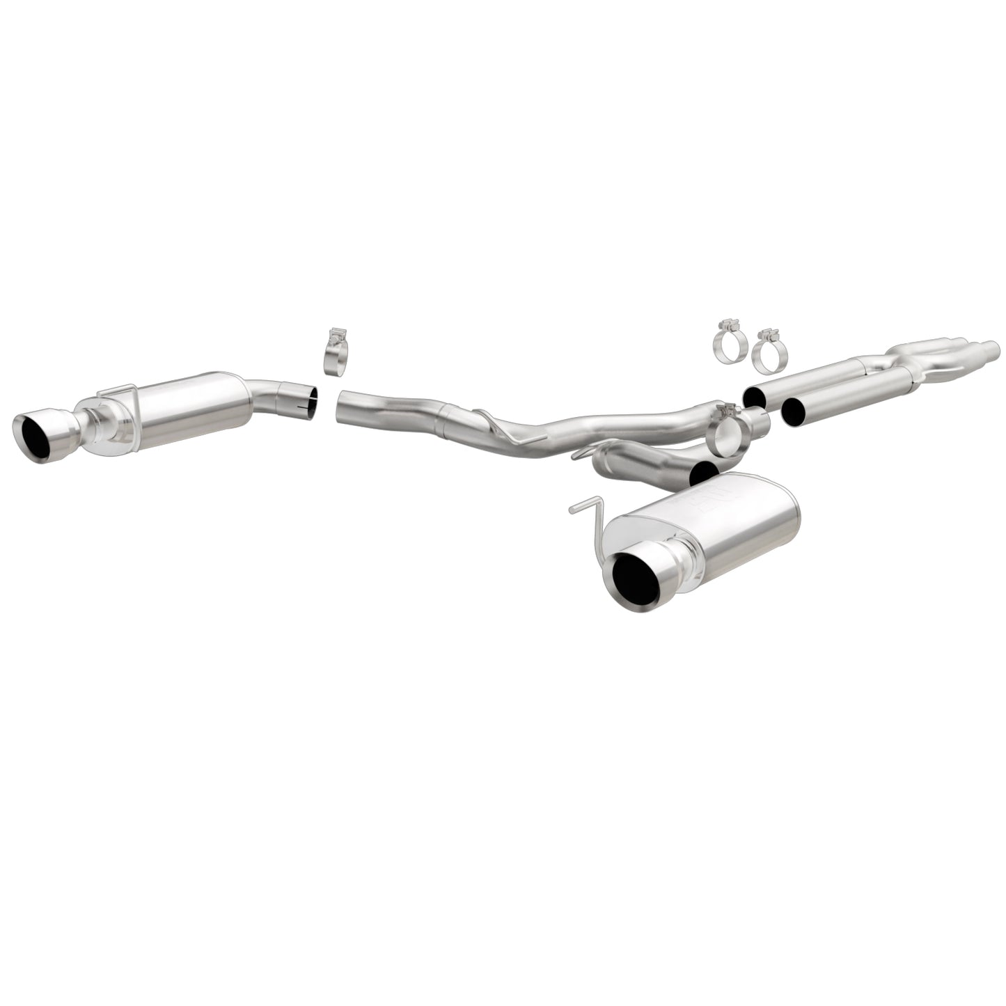 MagnaFlow 2015-2017 Ford Mustang Street Series Cat-Back Performance Exhaust System MAGNAFLOW-19100