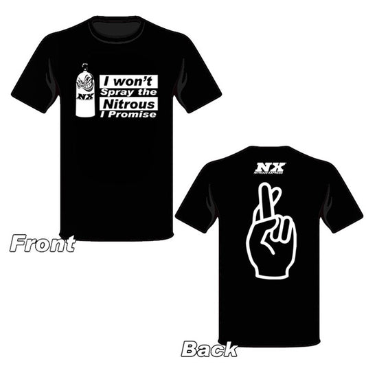 Nitrous Express Large I Promise Black T-Shirt NX-19116L