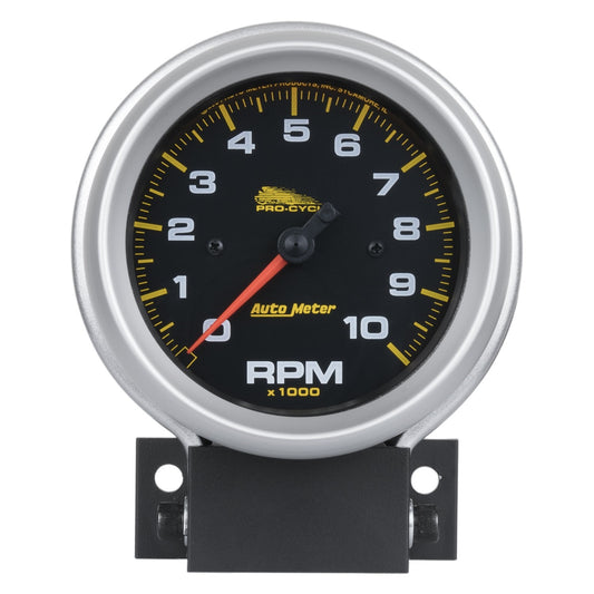 AutoMeter 3-3/4 in. TACHOMETER 0-10000 RPM BLACK PRO-CYCLE 19202