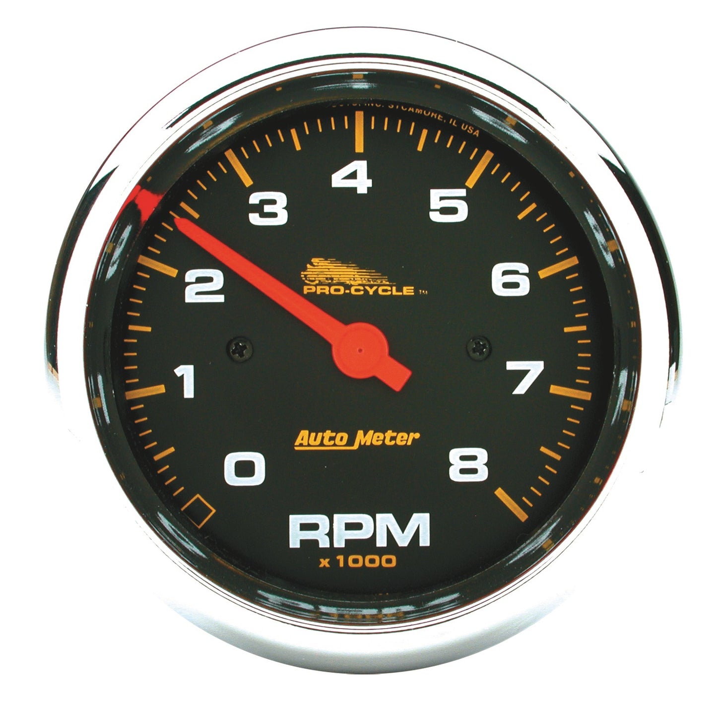 AutoMeter 3-3/4 in. TACHOMETER 0-8000 RPM BLACK PRO-CYCLE 19300