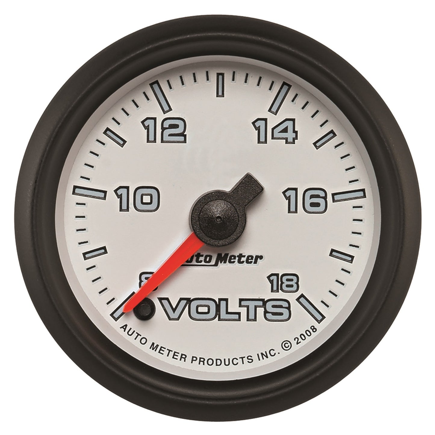 AutoMeter 2-1/16 in. VOLTMETER 8-18V WHITE PRO-CYCLE 19592