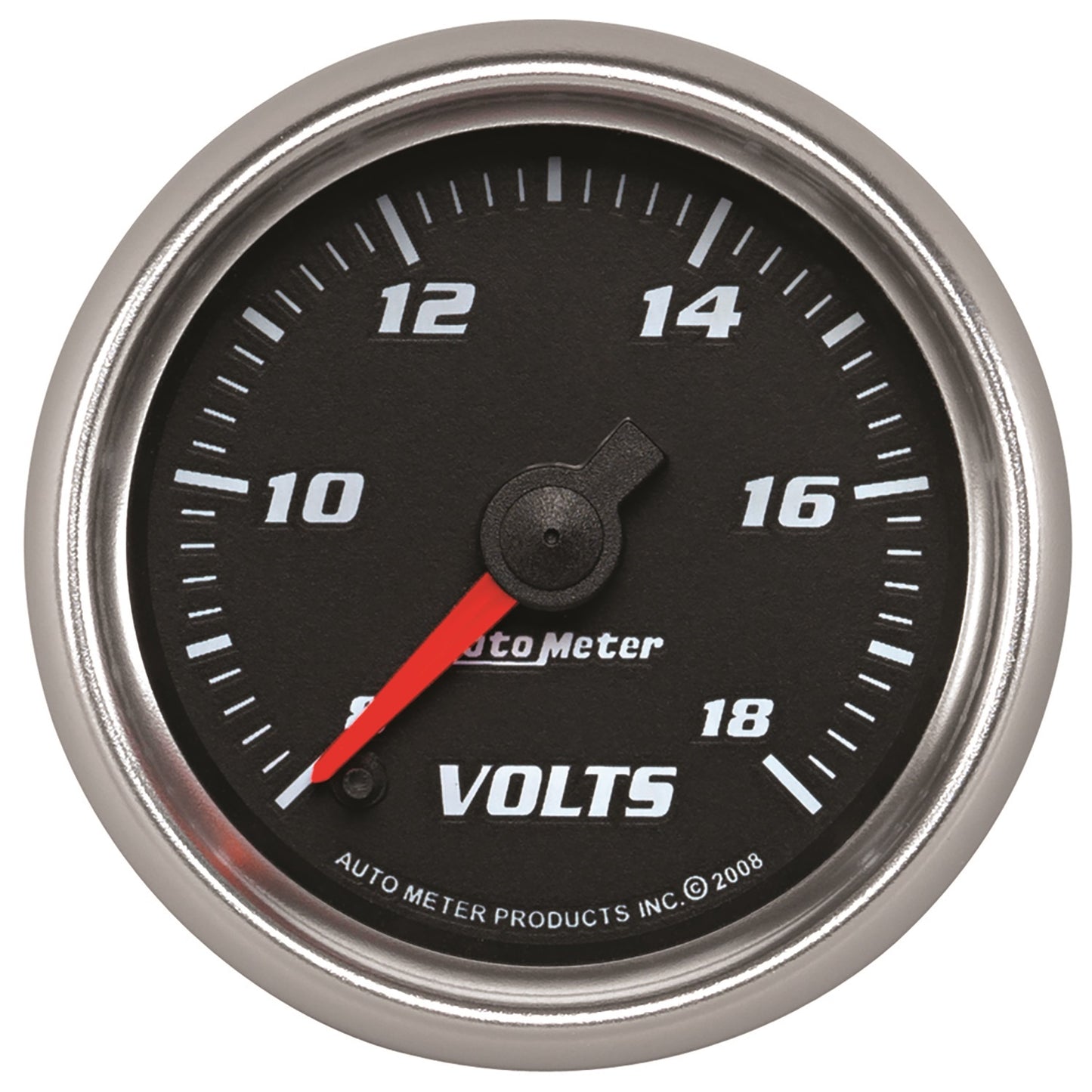 AutoMeter 2-1/16 in. VOLTMETER 8-18V BLACK PRO-CYCLE 19692