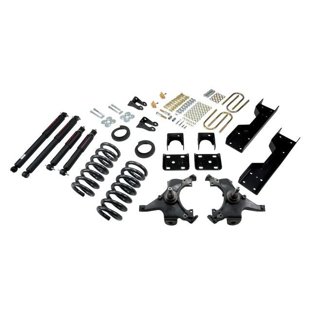 BELLTECH 696ND LOWERING KITS Front And Rear Complete Kit W/ Nitro Drop 2 Shocks 1988-1991 Chevrolet Silverado/Sierra C1500 (Std Cab ext 454 SS) 4 in. or 5 in. F/6 in. R drop W/ Nitro Drop II Shocks