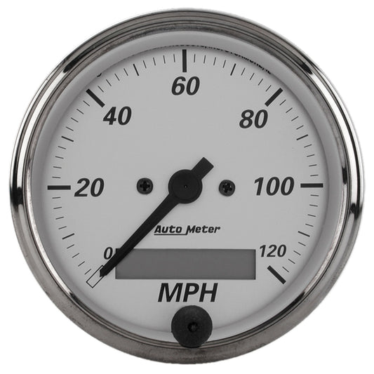 AutoMeter 3-1/8 in. SPEEDOMETER 0-120 MPH AMERICAN PLATINUM 1988