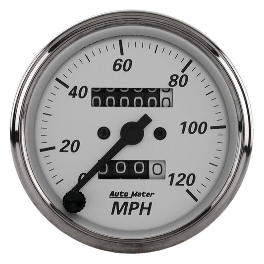AutoMeter 3-1/8 in. SPEEDOMETER 0-120 MPH AMERICAN PLATINUM 1993