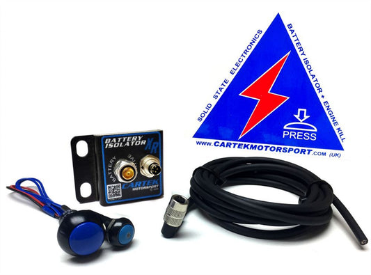 Cartek XR Battery Isolator Kit with Blue Buttons CK-BR-08-B