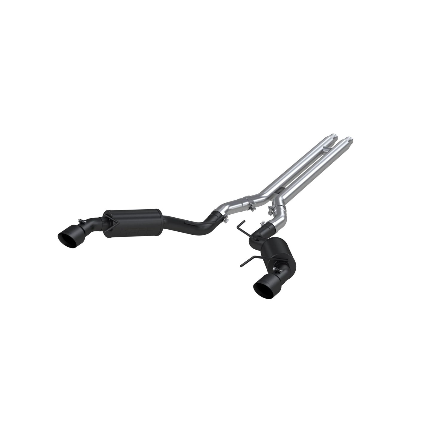 MBRP Exhaust 3in. Cat Back; Dual Split Rear; Street Version; 4.5in. tips; Black Coated S7277BLK