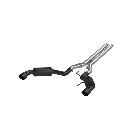 MBRP Exhaust 3in. Cat Back; Dual Split Rear; Street Version; 4.5in. tips; Black Coated S7277BLK