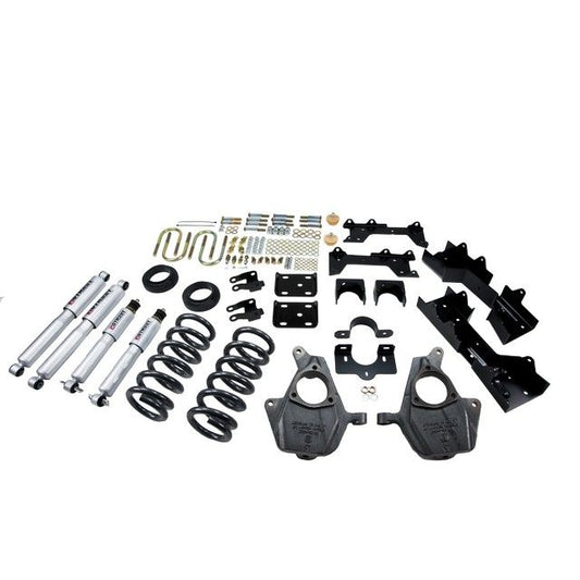 BELLTECH 680SP LOWERING KITS Front And Rear Complete Kit W/ Street Performance Shocks 1999-2000 Chevrolet Silverado/Sierra (Ext Cab) 4 in. or 5 in. F/6 in. R drop W/ Street Performance Shocks