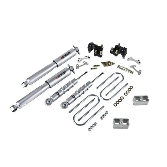 BELLTECH 611SP LOWERING KITS Front And Rear Complete Kit W/ Street Performance Shocks 2004-2012 Chevrolet Colorado/Canyon (All Cabs) ZQ8 suspension 2 in. F/2 in. R drop W/ Street Performance Shocks