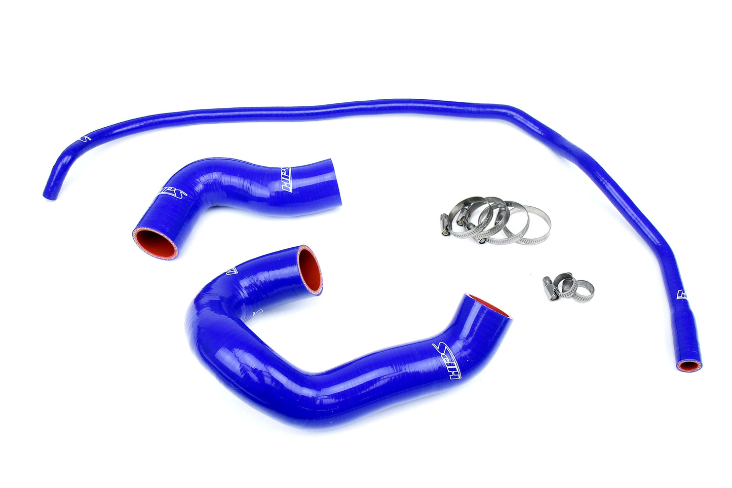 HPS Performance 3-ply Reinforced Silicone Replaces Rubber Radiator And Coolant Tank Hoses 57-2160-BLUE