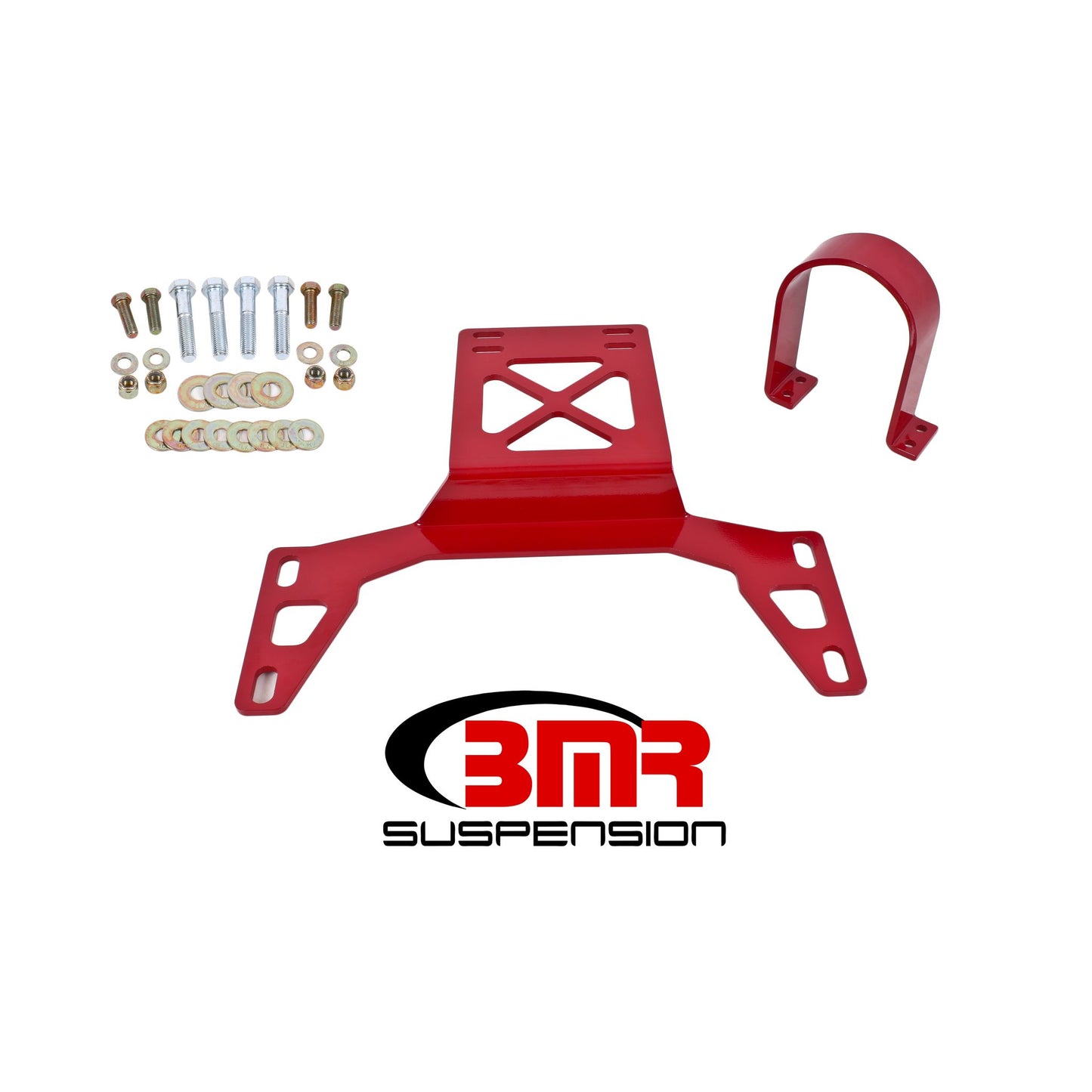 BMR Suspension Driveshaft Saftey Loop, Front, 2-piece Loop BMR-DSL020R