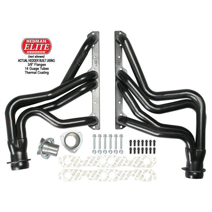 Hedman Hedders ELITE HEADERS; 1-5/8 IN. TUBE DIA.; 3 IN. COLL.; FULL LENGTH DESIGN 68468