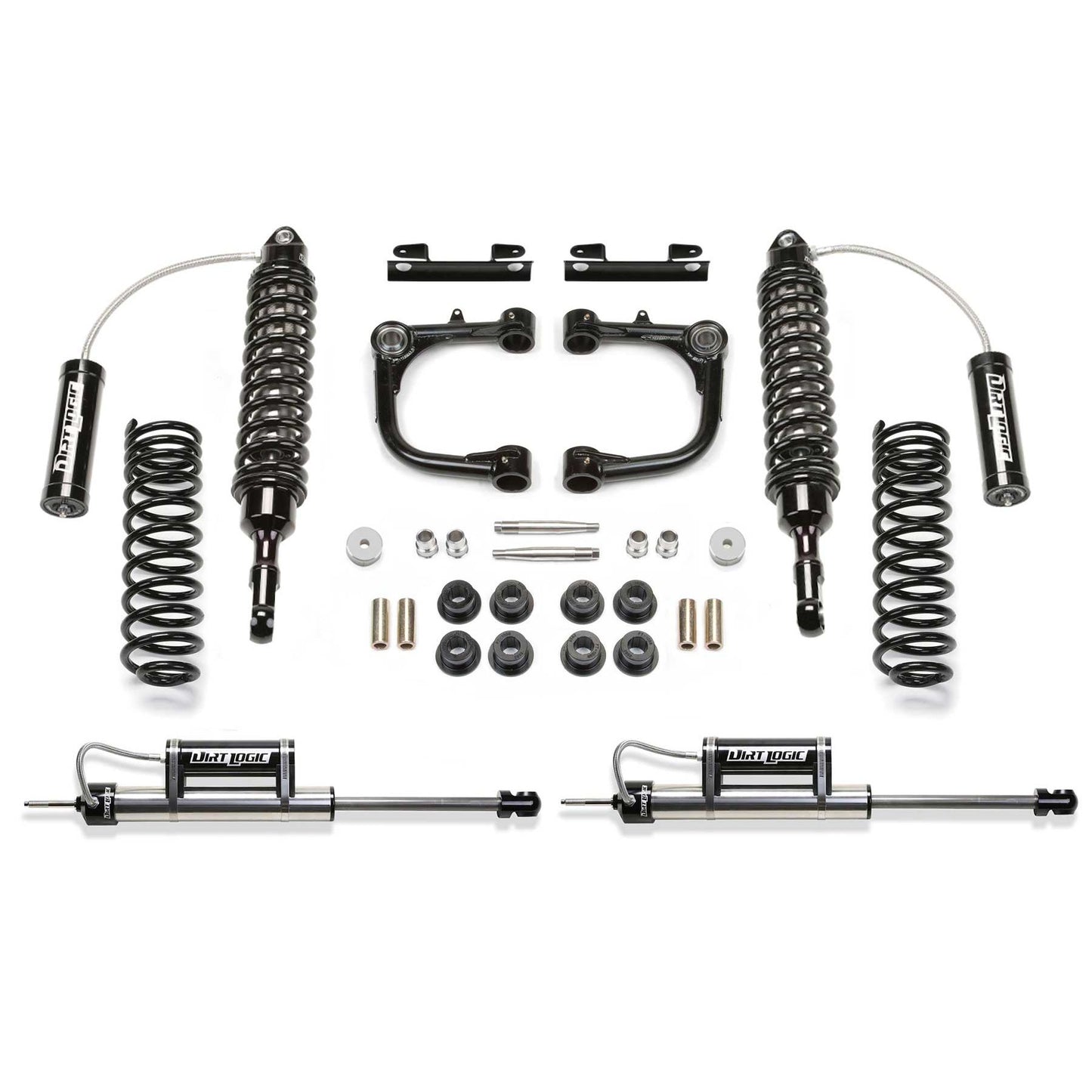 Fabtech 3" UCA SYS W/DL 2.5 C/O W/DL RESI RR SHKS 2010-22 TOYOTA 4RUNNER 4WD W/O KDSS K7080DL