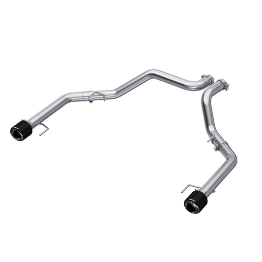 MBRP Exhaust 3in. Axle-Back; Dual Rear Exit; T304; CF Tips S52663CF