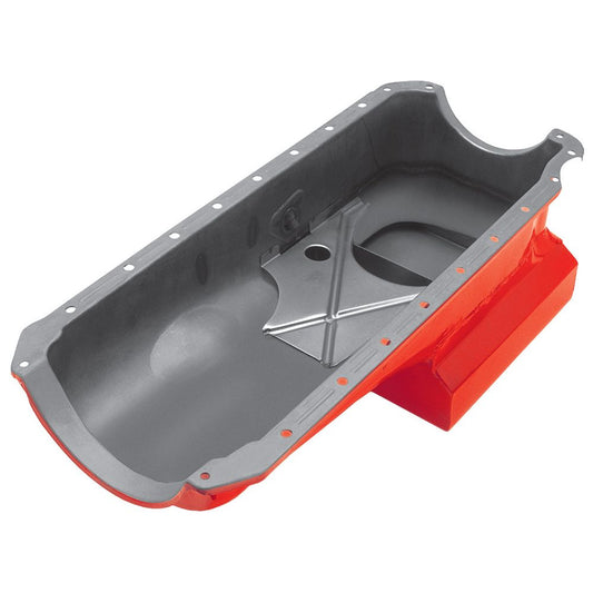 HAMBURGER'S PERFORMANCE PRODUCTS STREET PERFORMANCE OIL PAN; 1965-95 BB CHEVY 396-454; 6 QTS.; 8 IN. REAR SUMP 0428