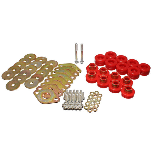 Energy Suspension BODY MOUNT SET W/HARDWARE 2.4111R