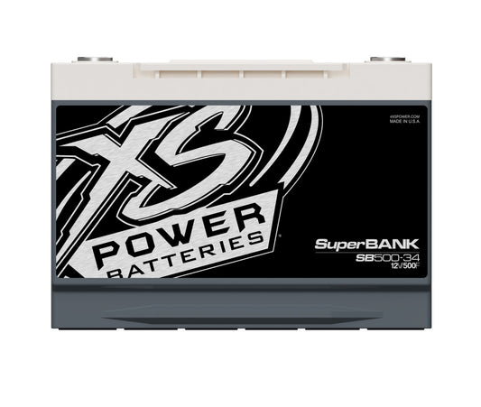 XS Power Batteries 12V Super Bank Capacitor Modules - M6 Terminal Bolts Included 10000 Max Amps SB500-34