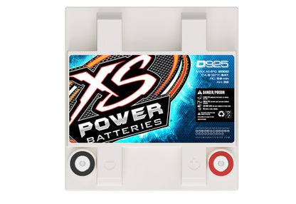 XS Power Batteries 12V AGM D Series Batteries - M6 Terminal Bolts Included 2000 Max Amps D925