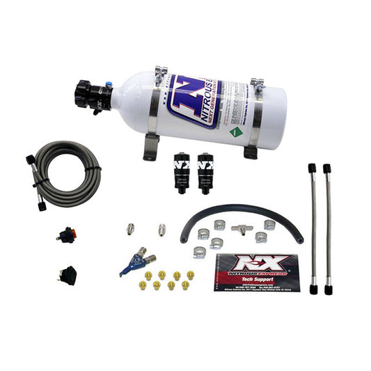 Nitrous Express HITMAN EFI SINGLE NOZZLE PIRANHA SYSTEM (35-50-75HP ) WITH 5LB BOTTLE NX-20001-05