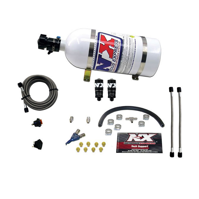 Nitrous Express HITMAN EFI SINGLE NOZZLE PIRANHA SYSTEM (35-50-75HP ) WITH 10LB BOTTLE NX-20001-10