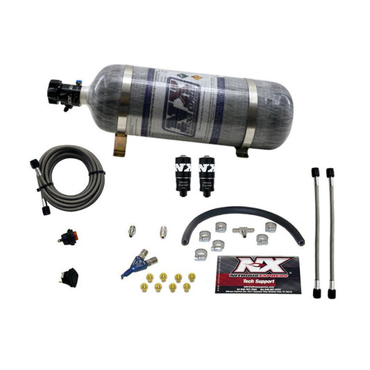 Nitrous Express HITMAN EFI SINGLE NOZZLE PIRANHA SYSTEM (35-50-75HP ) WITH COMPOSITE BOTTLE NX-20001-12