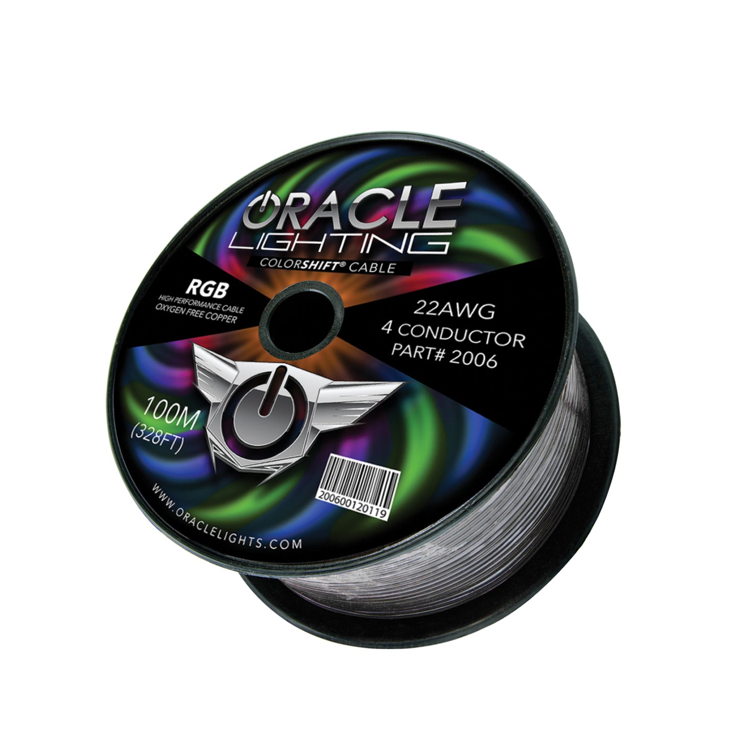 Oracle Lighting 2006-504 - 22AWG 4 Conductor RGB Installation Wire 100M (328ft) Spool